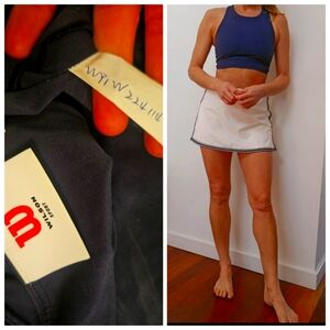 Nwot Wilson Rare Naby Blue Short Barami Sports Bra Photo Release S